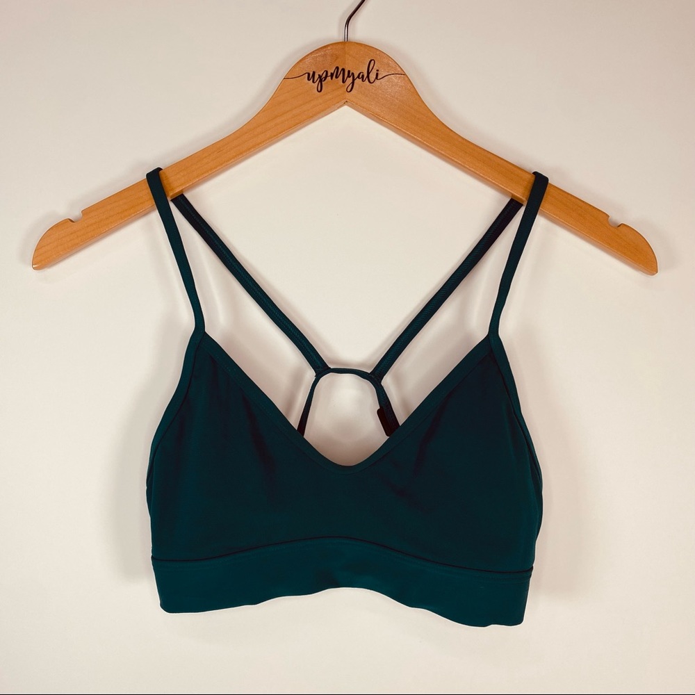 Jolyn Mara Hybrid Bikini + Sports Bra Peacock Blue/Green Medium